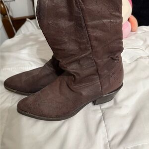 Women's Brown Leather Boots